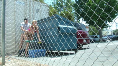 Alexa Grace becomes cum dumpster behind dumpster